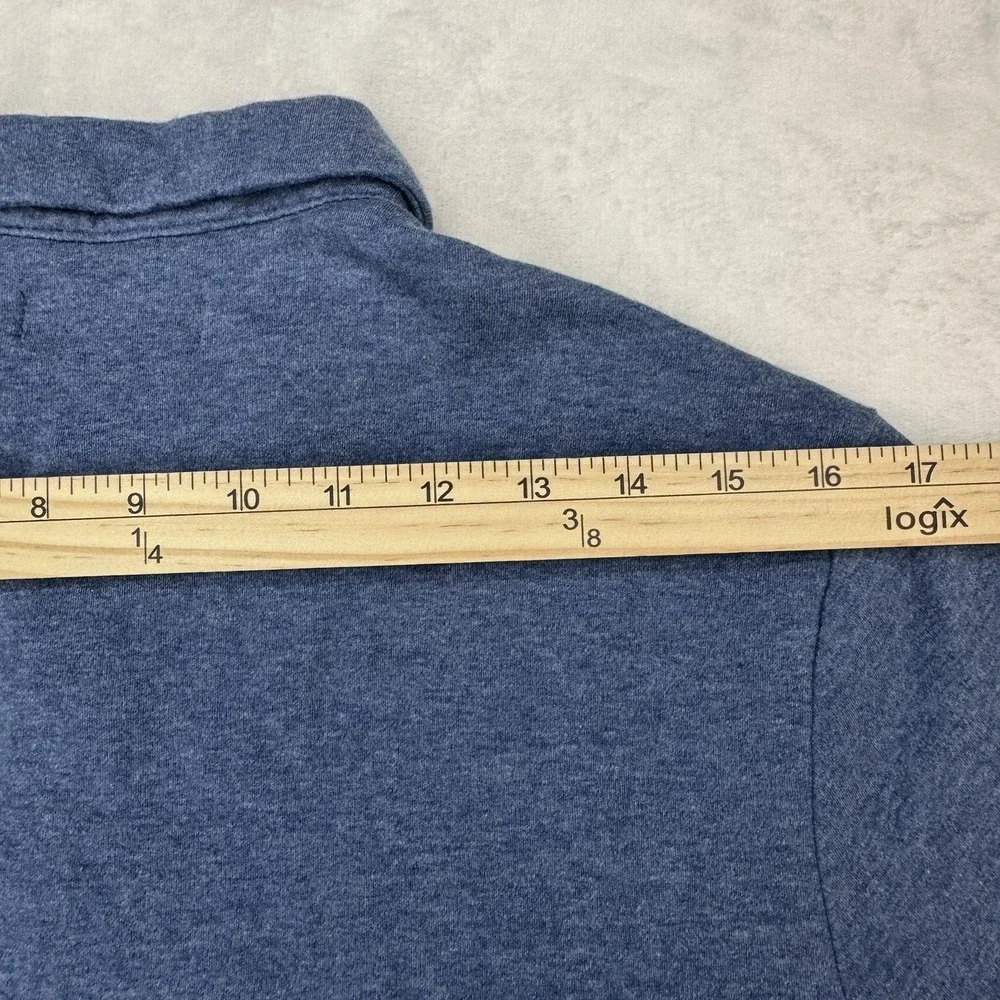 Banana Republic Polo Shirt‎ Mens Medium Blue Heather Casual Classic